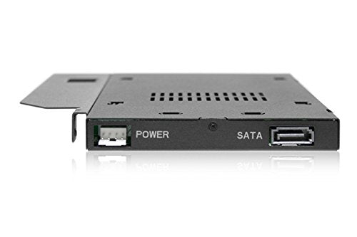 ICY DOCK 2.5” SATA/SAS HDD/SSD Rugged Full Metal Mobile Rack for Slim ODD or Slim FDD Bay | ToughArmor MB411SPO-B