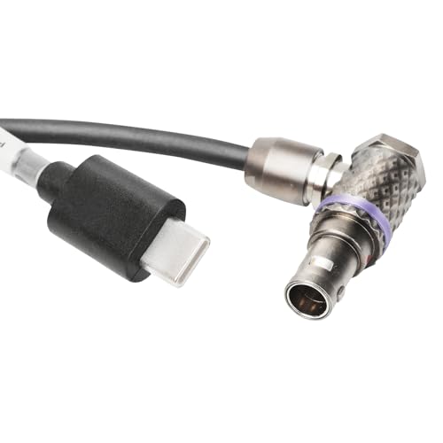 USB-C Power Cable for DJI RS4 RS3 Pro RS2 to 2 Pin Right Angle Power Cable (Unreg.) 50cm|20inches Type C Ronin Series to Right Angle