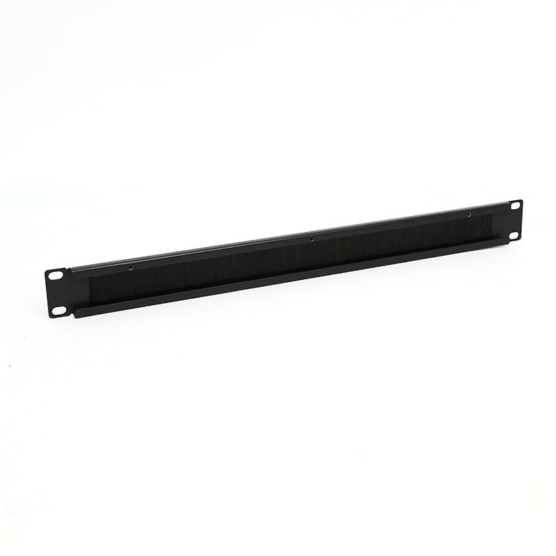 1U Brush Panel (2 Pack) 19 inch Rackmount Strip Cable Management Spacer for Network Server Rack Cabinet Enclosure - High Density Filler (Increased Airflow - Decreased Dust Acumulation)