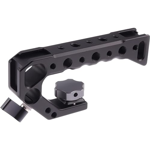 Hersmay Z 30 Camera Cage with Top Handle, Aluminium Full Cage for Nikon Z30 Camera Accessories with Quick Release Plate for Arca Stand, Cold Shoe, NATO Rail and 1/4" & 3/8" Holes