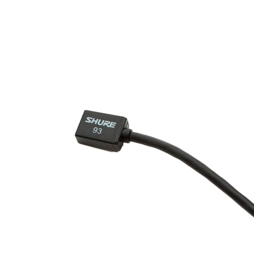 Shure WL93 Series Subminiature Condenser Lavalier Microphones,WL93- Black, with 4-Foot (1.2 m) Cable Black (4-foot cable)