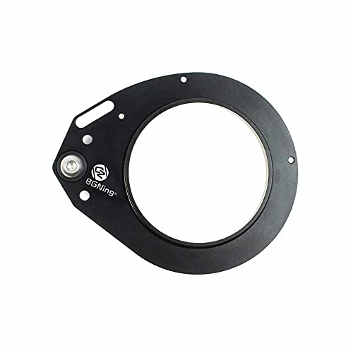 M67 Thread 67mm Red Swing Macro Lens Flip Adapter Mount Clamp Diving Filter for DSLR Underwater Waterproof Housings Case (Black) Black
