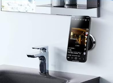 Multipurpose Magnetic Suction Vaccum Cell Phone Holder Mount Car Home Outdoors 360°Rotation N52 Strong Magnet Handsfree Automobile Dashboard Window Smartphone Flat Device Compatible