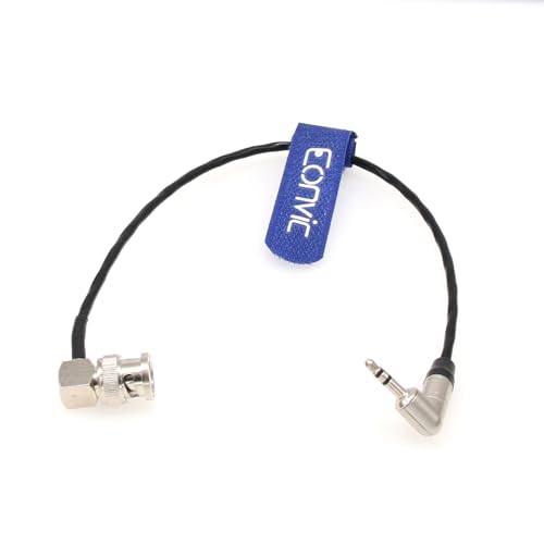 Tentacle Sync 3.5mm TRS to BNC Timecode Cable for Canon EOS C300/500 Sony F55/ Amira/Zoom F8 Camera,30CM 30cm