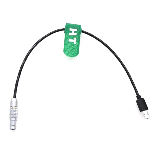 Timecode for Ambient Nano Lockit Sound Devices 663 Mixer to Sony FX3 FX30 A1 A7S3 A7S III Camera, Lemo-Type 5 pin to Multi Micro USB 30cm