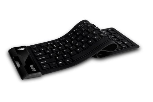 Adesso SlimTouch 232 Antimicrobial Waterproof Flexible Keyboard for Windows 8/7/Vista/XP/2000 (AKB-232UB), black