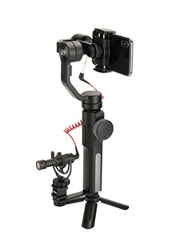 ULANZI PT-3 Triple Cold Shoe Mount Adapter Aluminium for Gimbal (DJI Osmo Mobile 2/3, Zhiyun, Feiyutech), Camera and Smartphone Vlog Video Microphone Extension Bar,Black