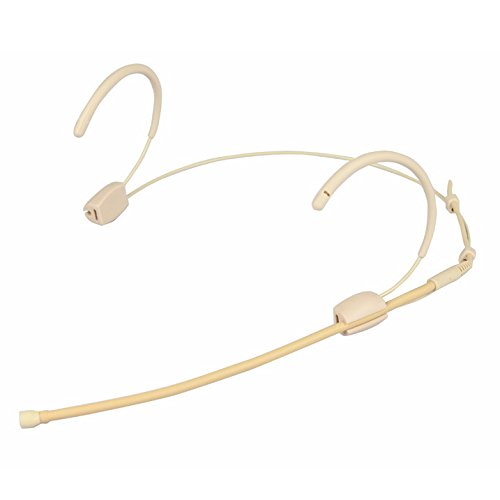 Microdot 4015 Headset Head-Mounted Headworn Microphone for SHURE Wireless System - Mini XLR Ta4f Connector - Omidirectional Mic