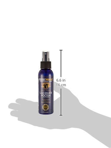 [AUSTRALIA] - MusicNomad Lacquer Polish for Brass & Woodwind Instruments, 4 oz. (MN700) & Brass & Woodwind Premium Microfiber Polishing Cloth (MN730) 