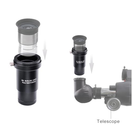 1.25-Inch Telescope Eyepiece Set with Barlow and Filters Astronomy Eyepiece Set