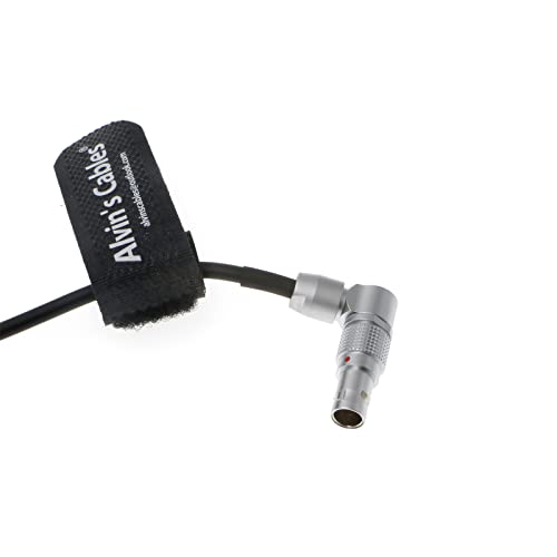 E6-Dummy-Battery Power-Cable for Arri-Alexa-XT Rotatable Right-Angle 2-Pin-Male to Lanparte LP E6 Dummy Battery for Canon 5D Mark II 7D 60D Alvin's Cables Rotatable right angle 2 pin