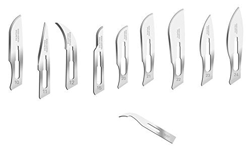 Swann-Morton Carbon Steel Blade, N. 20, Sterile (Pack of 100) Nr. 20