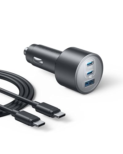 Anker USB A to USB C Cable [2 Pack 3ft] & Anker iPhone 17 USB-C Car Charger