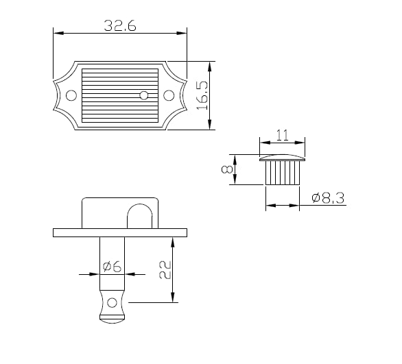 [AUSTRALIA] - Golden Gate F-2213 Vintage Acoustic Guitar Tuners - 6 Individual (3+3) - Nickel 