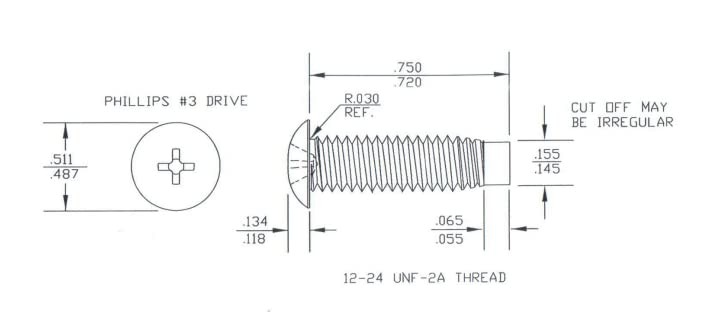 RackGold® 12-24#3 Phillips Rack Screws 100 Pack - USA Made