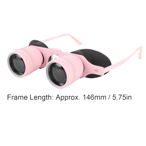 10X Binocular Glasses Professional, HD Portable Fishing Binoculars, Comfortable Wearable Polarized Glasses for Concerts Theater Opera Bird Watching Sports