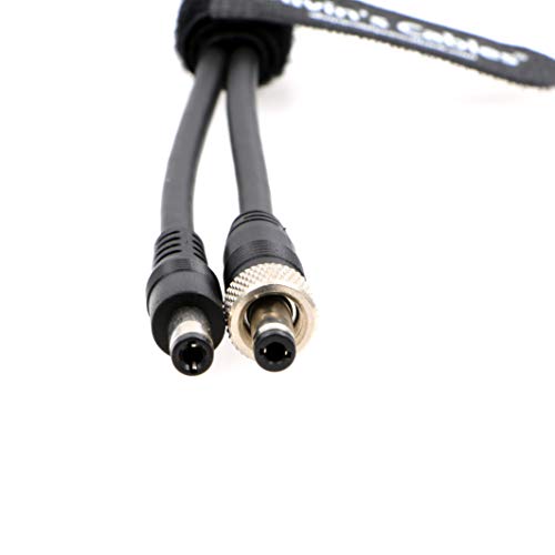 Alvin's Cables DC to DC Power Cable for Atomos Ninja V Shogun Shinobi, Lock DC 5.5 2.1 to DC for SmallHD 702, for Hollyland Mars 400s 17.7in/45cm Straight to Straight