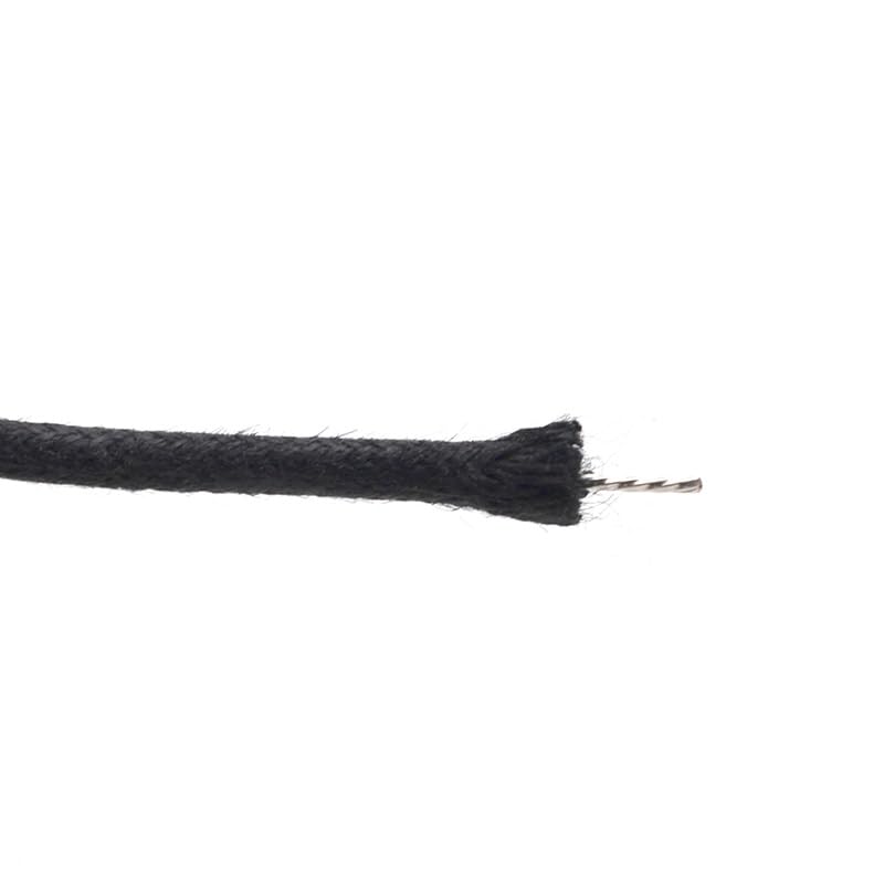 Cloth-covered Waxed Vintage-style Pushback Guitar Wire -10 Feet (3.3-white/3.3-black/3.3-yellow) Pushback Wire for Electric Guitar Upgrades Kits