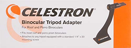 Celestron 71198 Cometron 7x50 Binoculars (Black) & 93524 Binocular Tripod Adapter (Black)