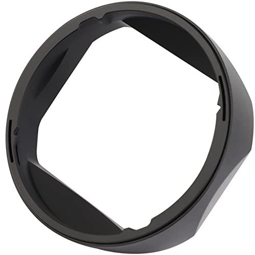 Haoge LH-XF56II Lens Hood Metal Square Bayonet for Fujifilm XF56mm F1.2 R WR Lens, Fuji XF 56MM F1.2 Mark II Lense Hood, with Metal Front Cap
