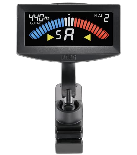 Korg - AW-4G-BK Pitchcrow Clip-on Guitar Tuner - Black Single