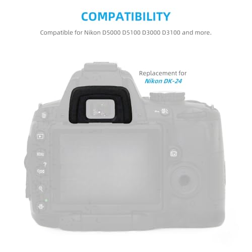 2 Pack Camera Eyecup Viewfinder Protector Eyepiece for Nikon Replace DK-24