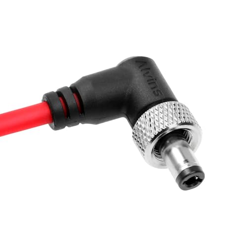 Alvin's Cables Locking DC to DC Cable for Atomos Ninja V Shogun, 5.5 2.1 Locking DC Right Angle Ultra Soft Cable for Video Devices PIX-E7 PIX-E5 Monitor 45cm|17.7in Right Angle to Right Angle 17.7in/45cm Ultra Soft