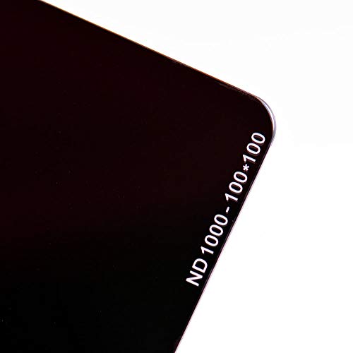 JONGSUN 100x100mm Square ND Filter, S-PRO Neutral Density Gray ND1000 Lens Filter,Ultra Slim HD 18 Layer Nano Multi-Coated, Schott B270 Optical Glass, ND1000 (3.0) 10-Stop