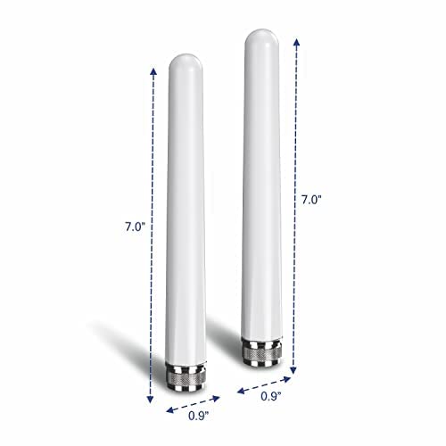 TRENDnet 3/6/7 dBi Outdoor Tri-Band Omni Antenna Kit, TEW-A057 | 2.4GHz, 5GHz, 6GHz, Compatible with 802.11be/ ax/ac/n/g/b/a Routers and Access Points, N-Type Connector