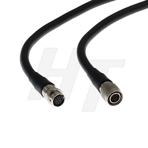 HangTon Hirose 12 Pin Male to 12 Pin Female Extension Cable for Canon Fujinon ENG Lens (10m) 10m