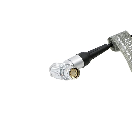 Uonecn ARRI Alexa Mini Camera Power Cable Dtap to Right Angle 8 pin Female Spring Cable coiled cable