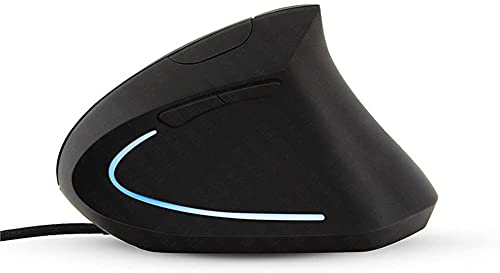 Sokelinn-six Wired Vertical Mouse,800/1200/2000/3200 Adjustable DPI High Sensitivity Ergonomic USB Mouse for Computers and Laptops
