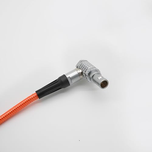 D-TAP to Lemo-Compatible 2 Pin Male Power Cable Suitable for Teradek Z Cam ARRI RED DJI TILTA Paralinx Preston Transvideo Offhollywood Switronix Panasonic (Orange) Orange