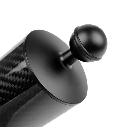 D60mm Carbon Fiber Float Arm for Ultralight, Aquatic Arm,Dual Ball Lightweight Buoyancy Arm for Underwater Camera,Diving Tray, Video Light, and Strobe (Black, D60mm 5 inch) black