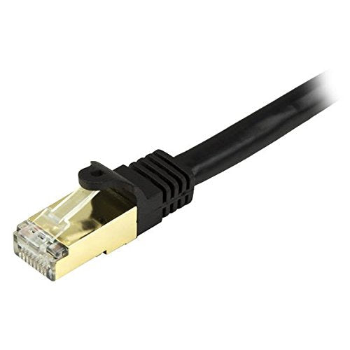 StarTech 30ft Cat6a Snagless Ethernet Cable, Black (C6ASPAT30BK) | 100W PoE delivery, Gold-plated RJ45, Patch Cable, Ethernet Cord, 10 Gigabit, 10GbE, Network, Strain Relief, TIA, 26AWG copper 30 ft