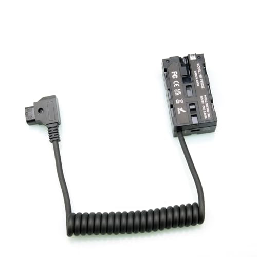D-Tap to Dual Sided NP-F Dummy Battery Power Adapter Cable with USB-C Compatible with Atomos Ninja V, Shogun, SmallHD 702, Feelworld Monitor, Hollyland Mars, NP-F550/F570/F770/F970 Replacement, 39“