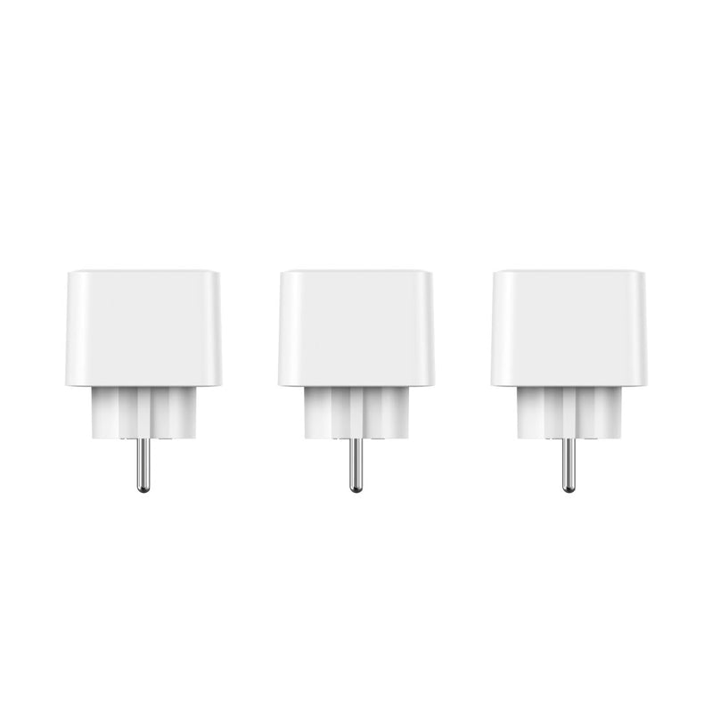 Hama WLAN Socket, Pack of 3 (with Matte Smart Home, Universal, WLAN Controlled Socket with App and Voice Control, as Timer, 3680 W) Pack of 3 - Indoor
