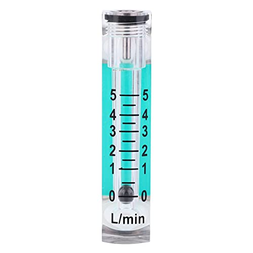 Gas Flow Meter, LZQ-1 Flow Meter 1~5 LPM Flow Meter Oxygen Carbon Dioxide Measuring Flow Meter for Measuring Controlling Gas Flow