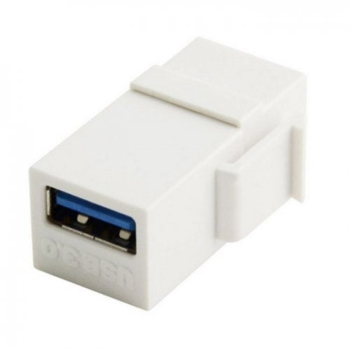 USB 3.0 A Female to A Female Extension Keystone Jack Coupler Adapter for Wall Plate Panel USB Cable CableCC