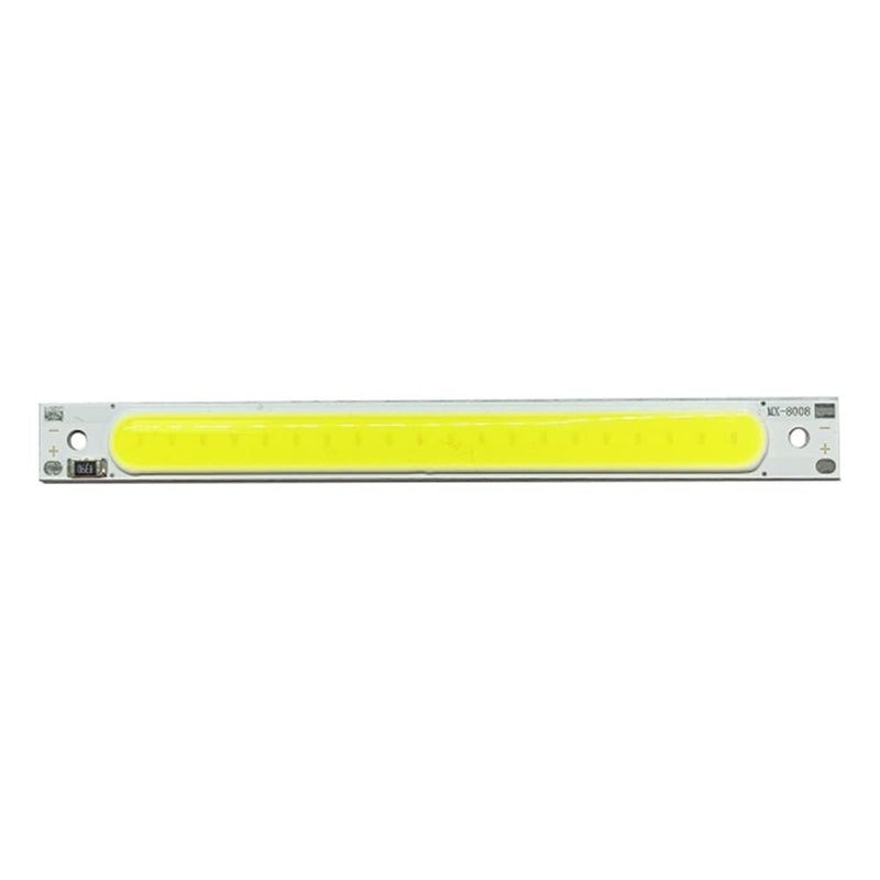 LED COB Light Board, Pack of 5 DC 5 V 3 W Long Strip LED Chip Light Board White Light 600 mA 400 lm 6500 K for USB Touch Dimmer