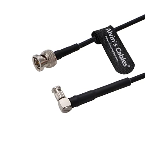 Alvin's Cables Micro-BNC Male Right-Angle to BNC Male 6G HD SDI Coaxial-Cable for Blackmagic-Video-Assist 75 Ohm 50cm right angle micro bnc