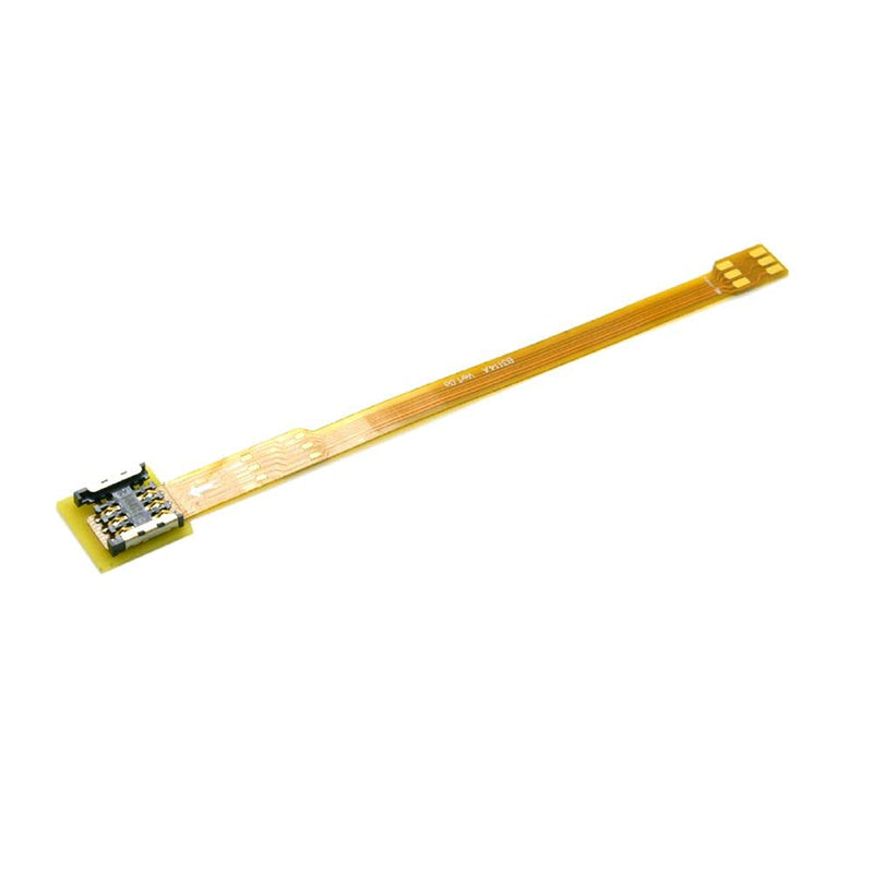 CableCC Micro SIM Card to Nano SIM Kit Male to Female Extension Soft Flat FPC Cable Extender 10cm Nano-Micro SIM