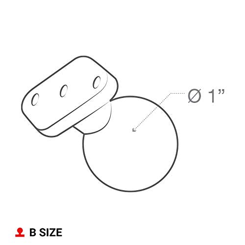 RAM MOUNTS Diamond Ball Base Marine-grade Aluminum