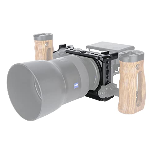 NICEYRIG Cage for Sony Alpha A6600, with NATO Rails and Cold Shoe Mounts - 340