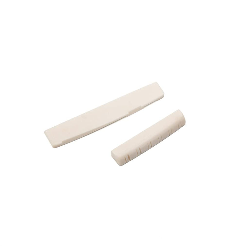 [AUSTRALIA] - Alnicov Guitar Bone Bridge Saddle And Nut Replacement Accessories for 12 String Acoustic Guitar 