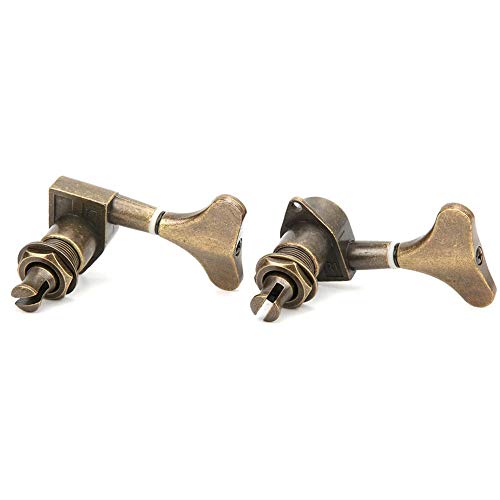 6 Pcs Electric Bass Tuning Pegs Tuning Key Tuning Pegs All Sealed Fishtail 3L+3R Instrument Accessory
