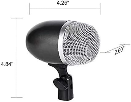 High Sensitivity Kick Drum Microphone with Dynamic Pick Up Pattern,Swivel Adjustable Tom Microphone with Durable Steel Mesh Grille