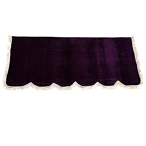 Bnineteenteam Electronic Keyboard Anti-Dust Cover 88 Key Piano Cover Split Curtain Design Purple