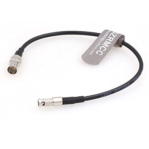 SZRMCC Micro BNC to BNC Female 12G HD SDI Coaxial Cable High Density for Blackmagic Video Assist 5”Monitor(45cm) 45cm
