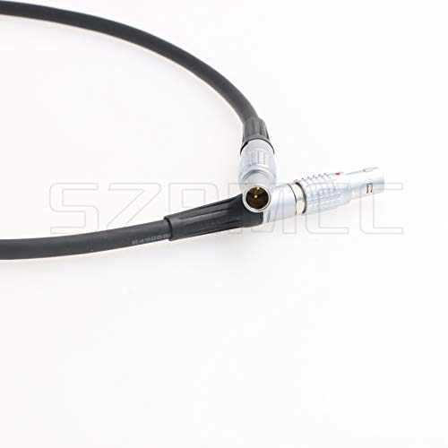 SZRMCC 0B 2 Pin Male to 0B 2 Pin Male Power Cable for ARRI Alexa Camera 2 pin 12V to Teradek Bond Bolt Cube (Straight Cable) Straight Cable Straight 2 pin